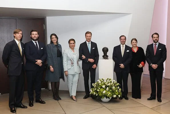 Grand Duchess Maria Teresa wore Alexander McQueen embroidered blazer. Princess Stephanie and Princess Alexandra