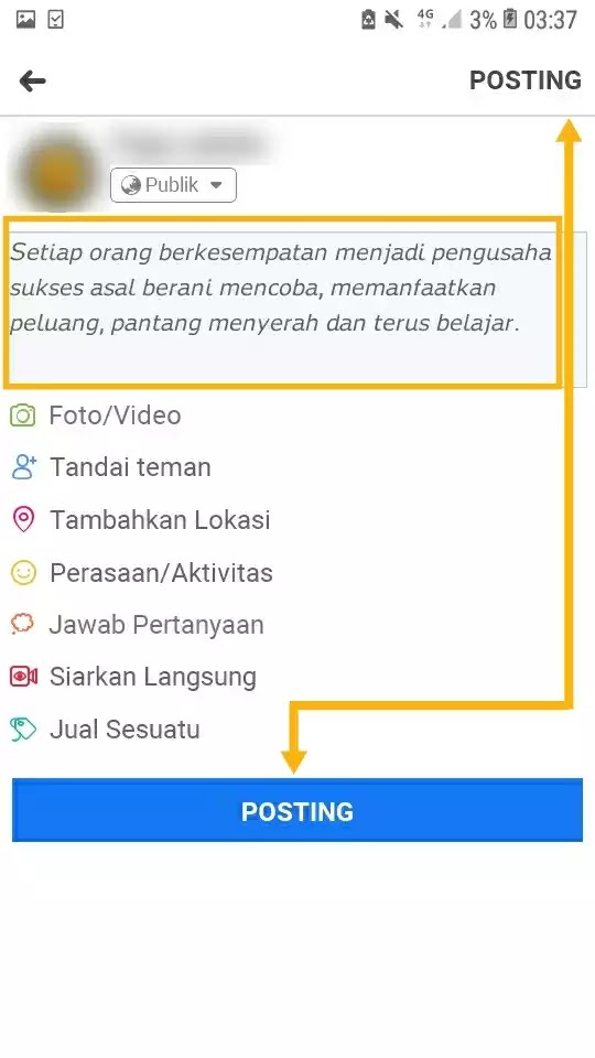 Cara Menebalkan Huruf Di Facebook