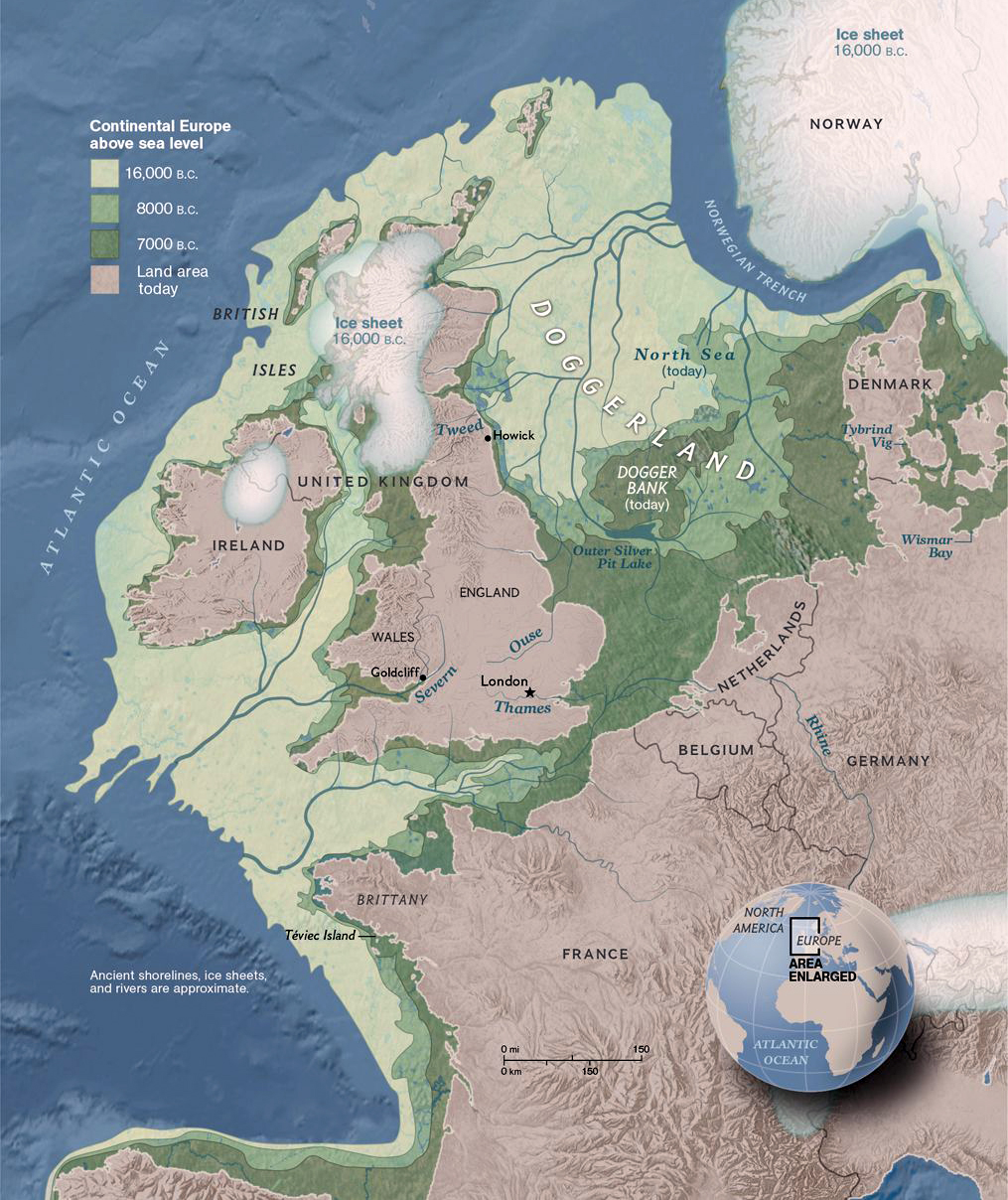 Doggerland - Daratan yang Tenggelam di Inggris Raya (Great Britania) Doggerland - Daratan yang Tenggelam di Inggris Raya (Great Britania)