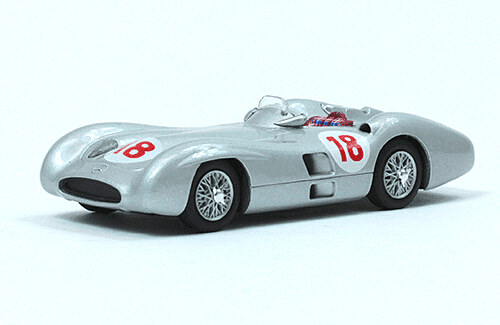 Mercedes W196 1955 Juan Manuel Fangio 1:43 Formula 1 auto collection el pais