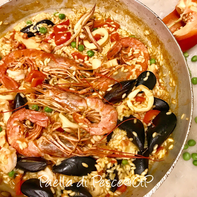 paella di pesce alessandra ruggeri gamberoni 