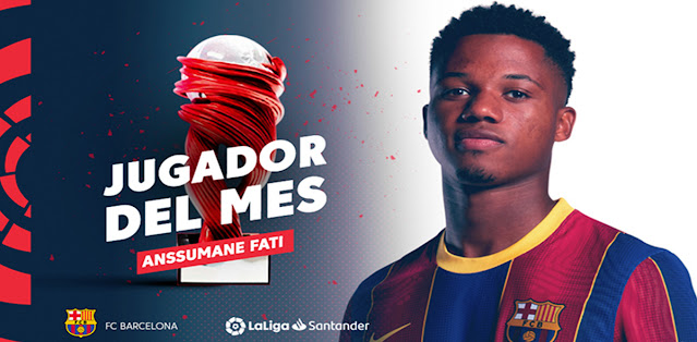 رسمياً .. فاتي نجم برشلونة يفوز بجائزة أفضل لاعب في الليجا رسمياً .. فاتي نجم برشلونة يفوز بجائزة أفضل لاعب في الليجا