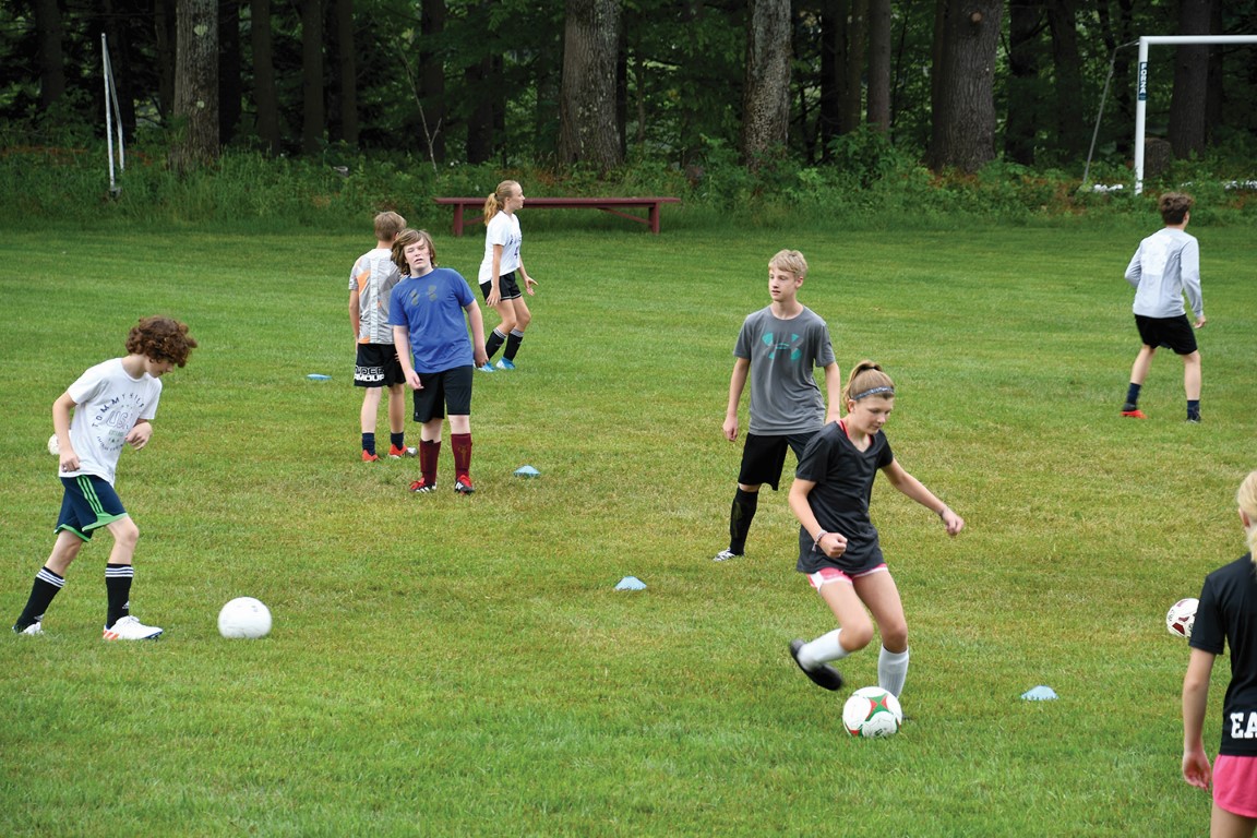 The Windham Eagle Sports Windham Youth Soccer Association hones skills
