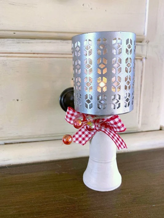 DIY Repurposed Pedestal Tea Light Candle Ideas