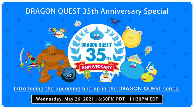 Square Enix anuncia live em comemoração aos 35 anos de Dragon Quest