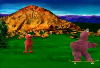 Telly asks Elmo what is the next number while skating. Elmo answers his question, the next number is 11. Sesame Street The Great Numbers Game