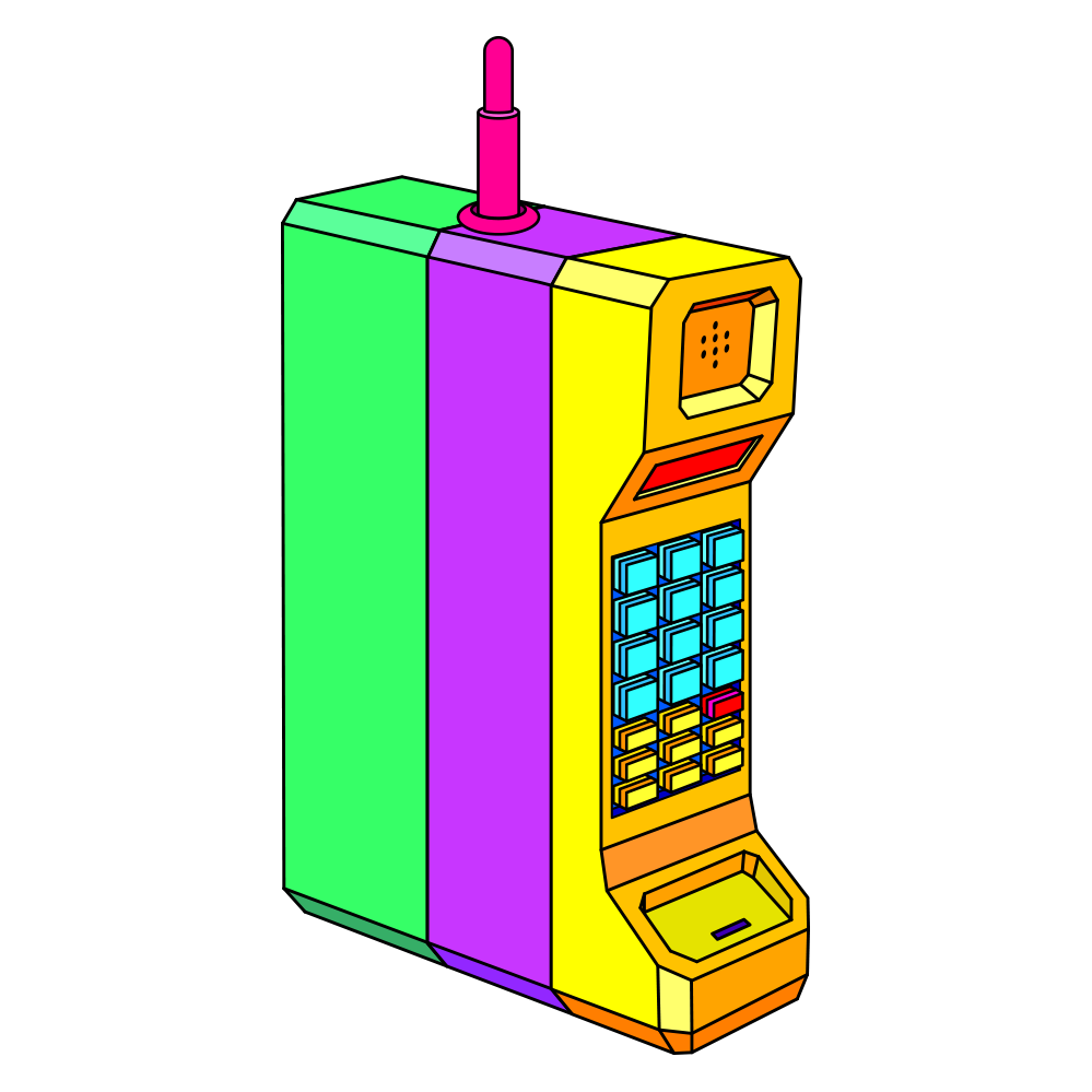 80年代の携帯電話