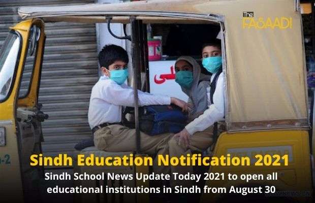 Sindh Education Notification 2021