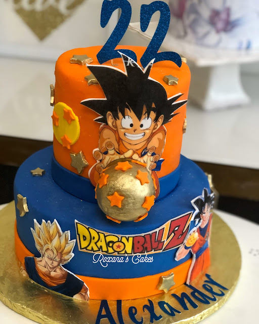 Baking with Roxana's Cakes Dragon Ball Z Birthday Cake