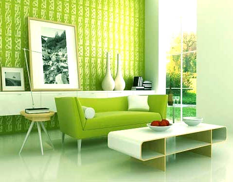 Green Interior Designs For Modern and Classical Home