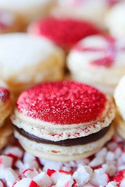 Photo of Sparkly Vanilla Bean Macaroons.