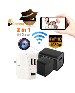 Hidden Camera Charger - 1080P WiFi HD Spy Cameras - Plug Wall ...