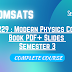 PHY229 : Modern Physics | Course Content | Book PDF+ Slides | Semester 3