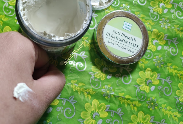 Auravedic Anti-blemish Face mask (Neem, tea tree , Basil) Review