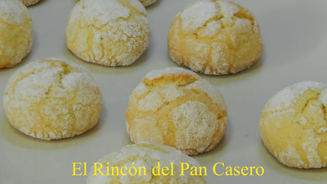 Receta de galletas caseras de limón craqueadas y muy crujientes