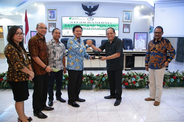 Sekda Trenggalek Lakukan Studi Tiru Program Tali Kasih Milik Pemkot Bitung
