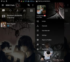 BBM MOD Tema Dead Note v3.3.0.16 APK Versi Terbaru