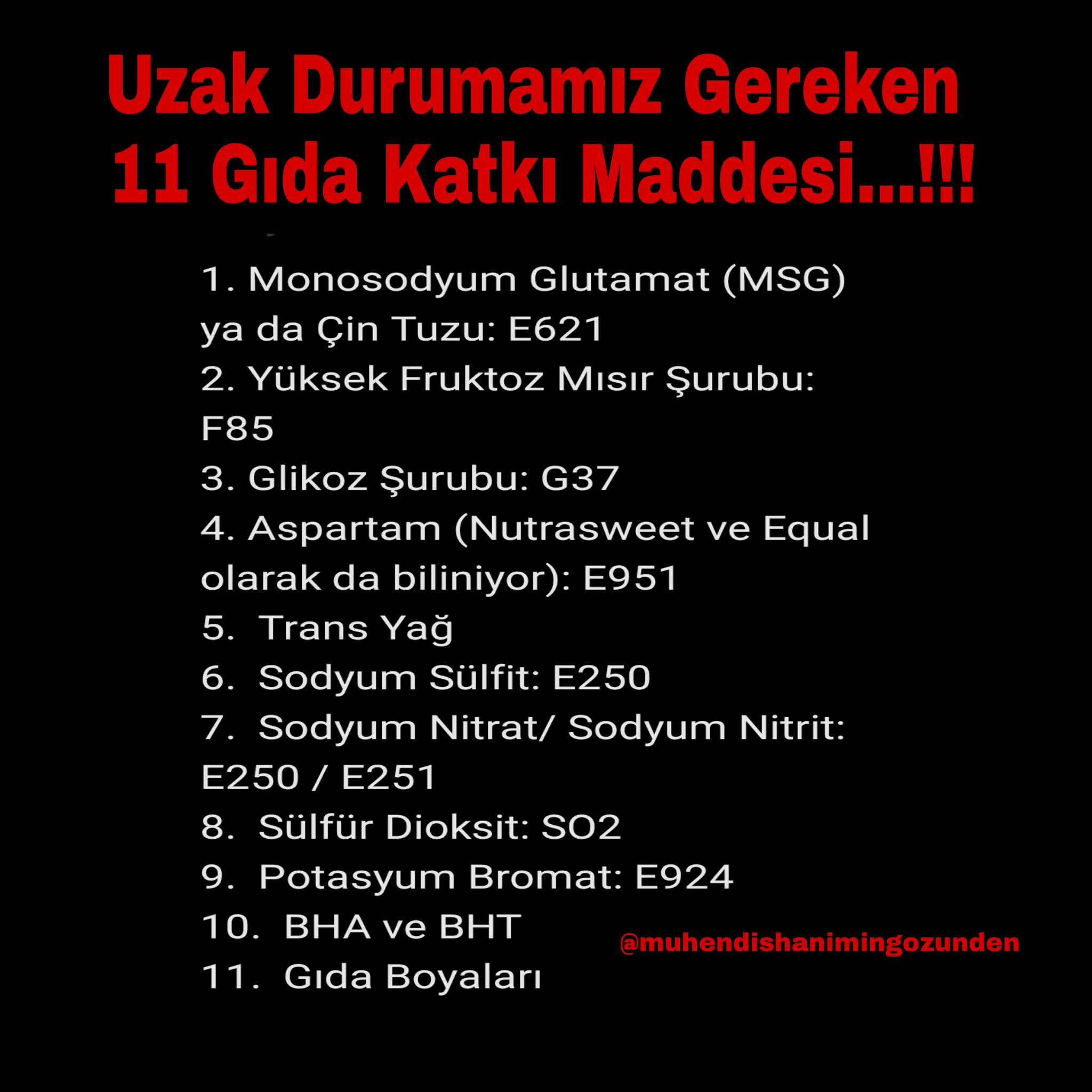 gıda katkı maddeleri