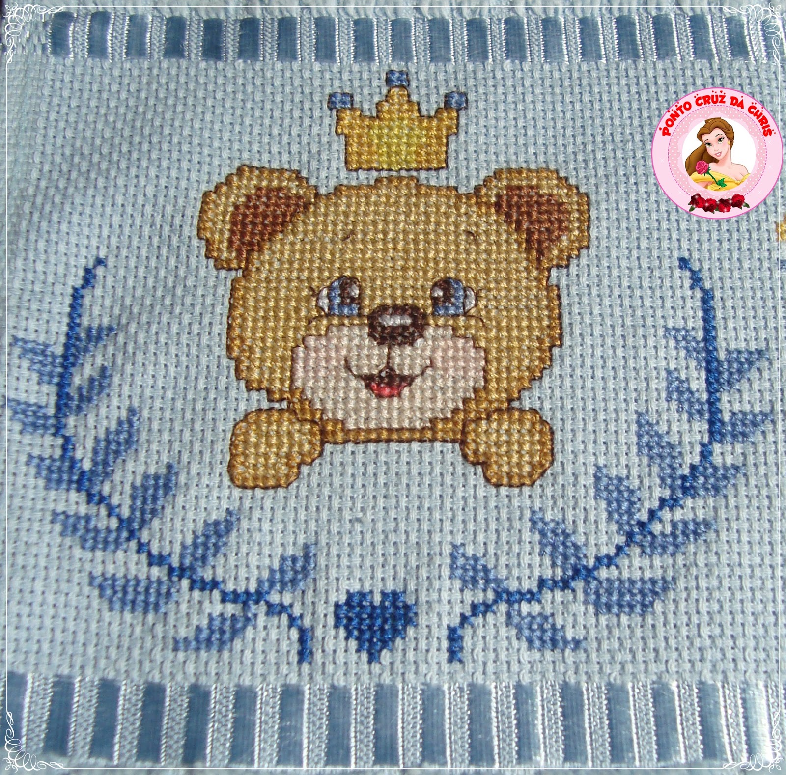 Ponto Cruz Bebe Babetes : Ponto Cruz Divertido...: Babetes coloridos