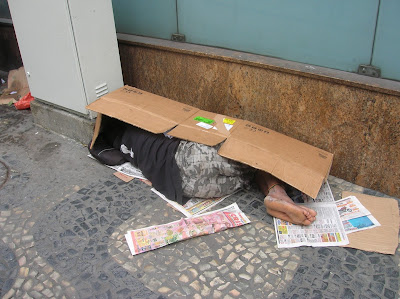 Indigentes en la calle, Río de Janerio, Brasil, La vuelta al mundo de Asun y Ricardo, round the world, mundoporlibre.com