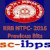 RRB NTPC Exam - 2016 :: CBT Online Practice Set - 10