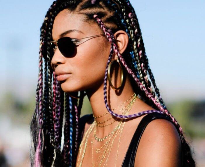 37 Unique Triangle Box Braids Hairstyles 2019 Funky For