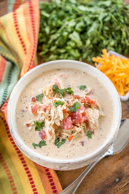 Slow Cooker LOW CARB Chicken Taco Soup | Plain Chicken