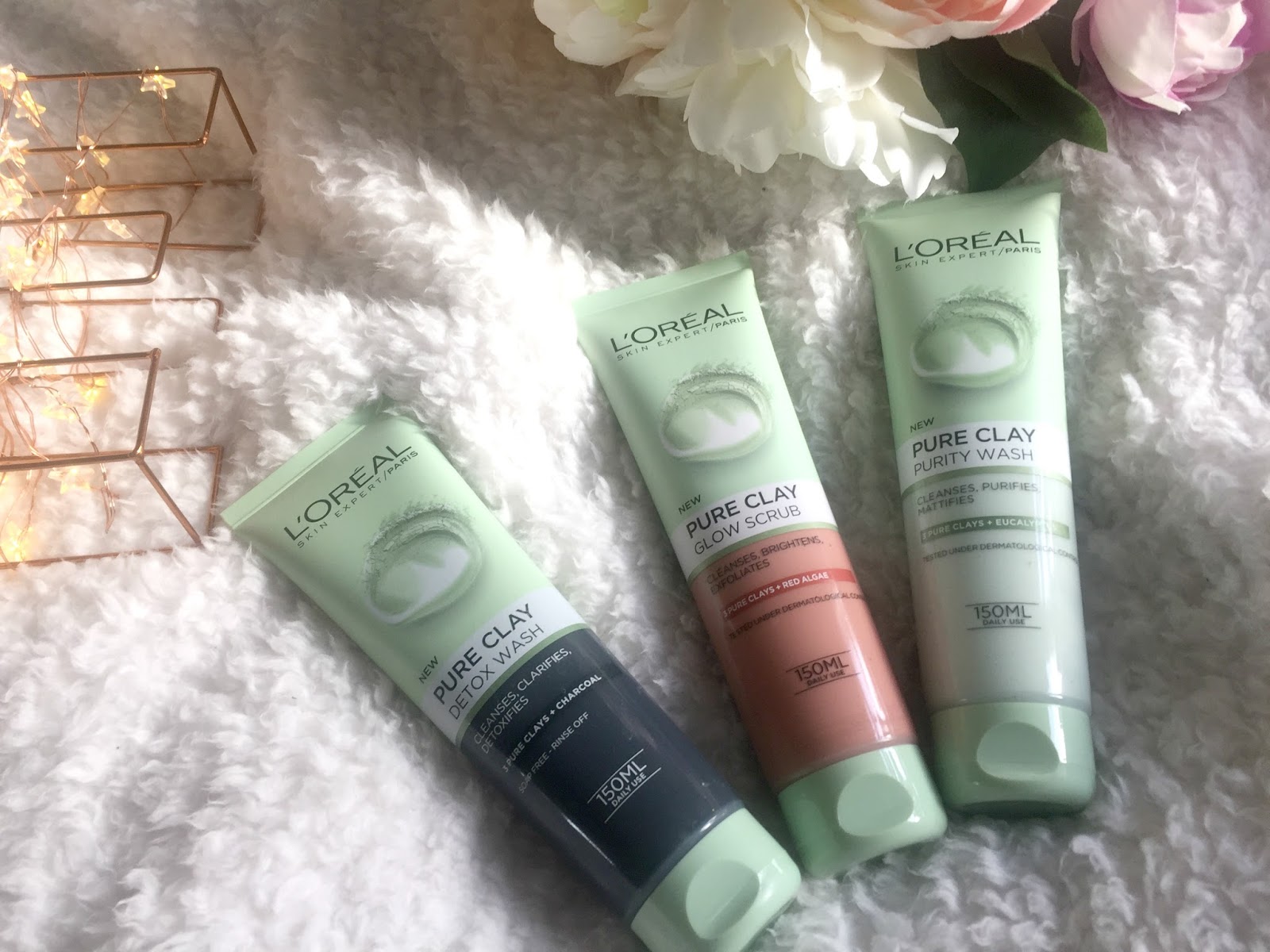 L'Oreal Pure Clay Face Wash Collection The Auras of Life