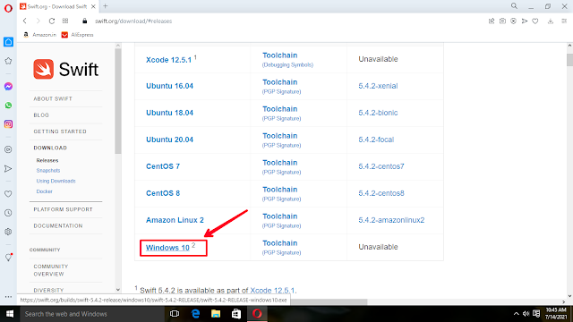 run swift on windows run swift on windows