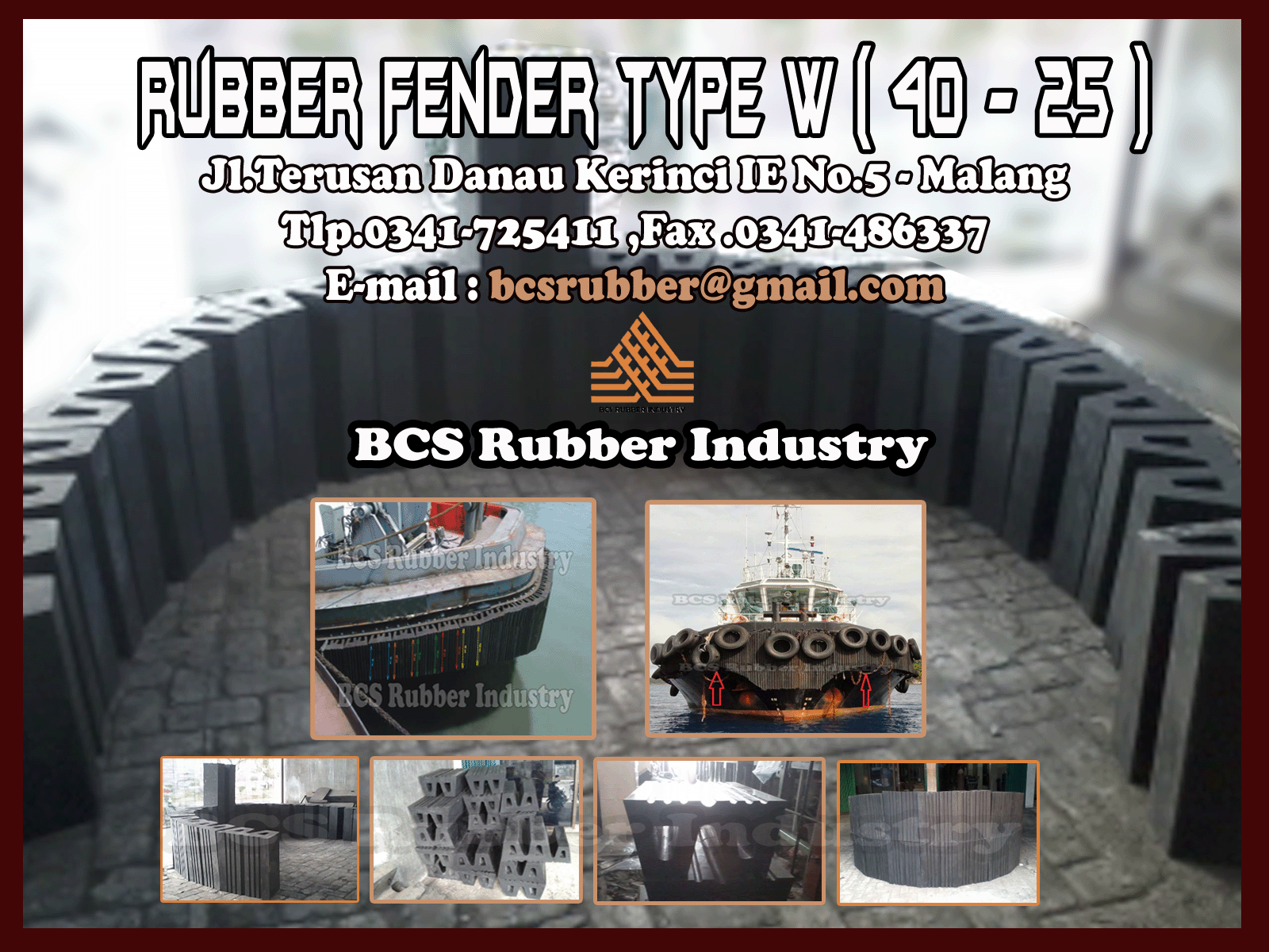 Rubber Fender Type W " Rubber Fender " Rubber Fender W "RUBBER FENDER