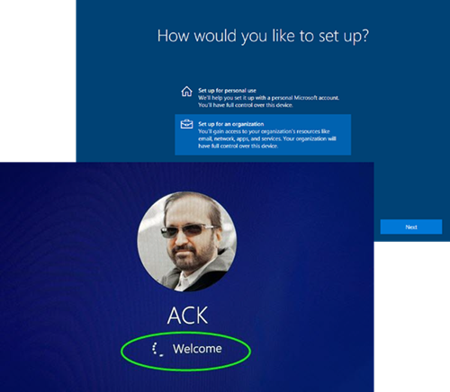 Windows 10 se inicia en la pantalla de bienvenida en lugar de OOBE