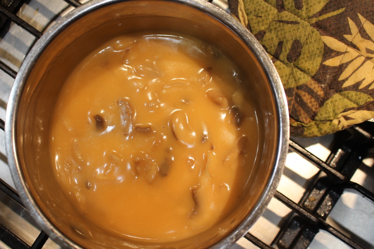 Haddock with Mushroom Bisque Sauce
