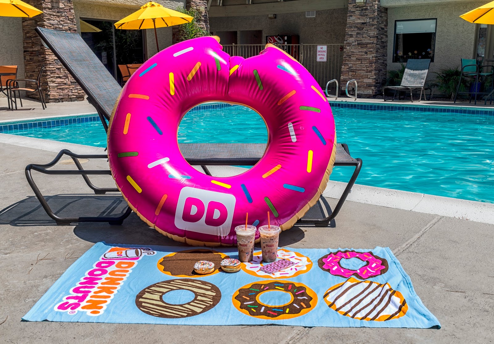 dunkin donuts pool float