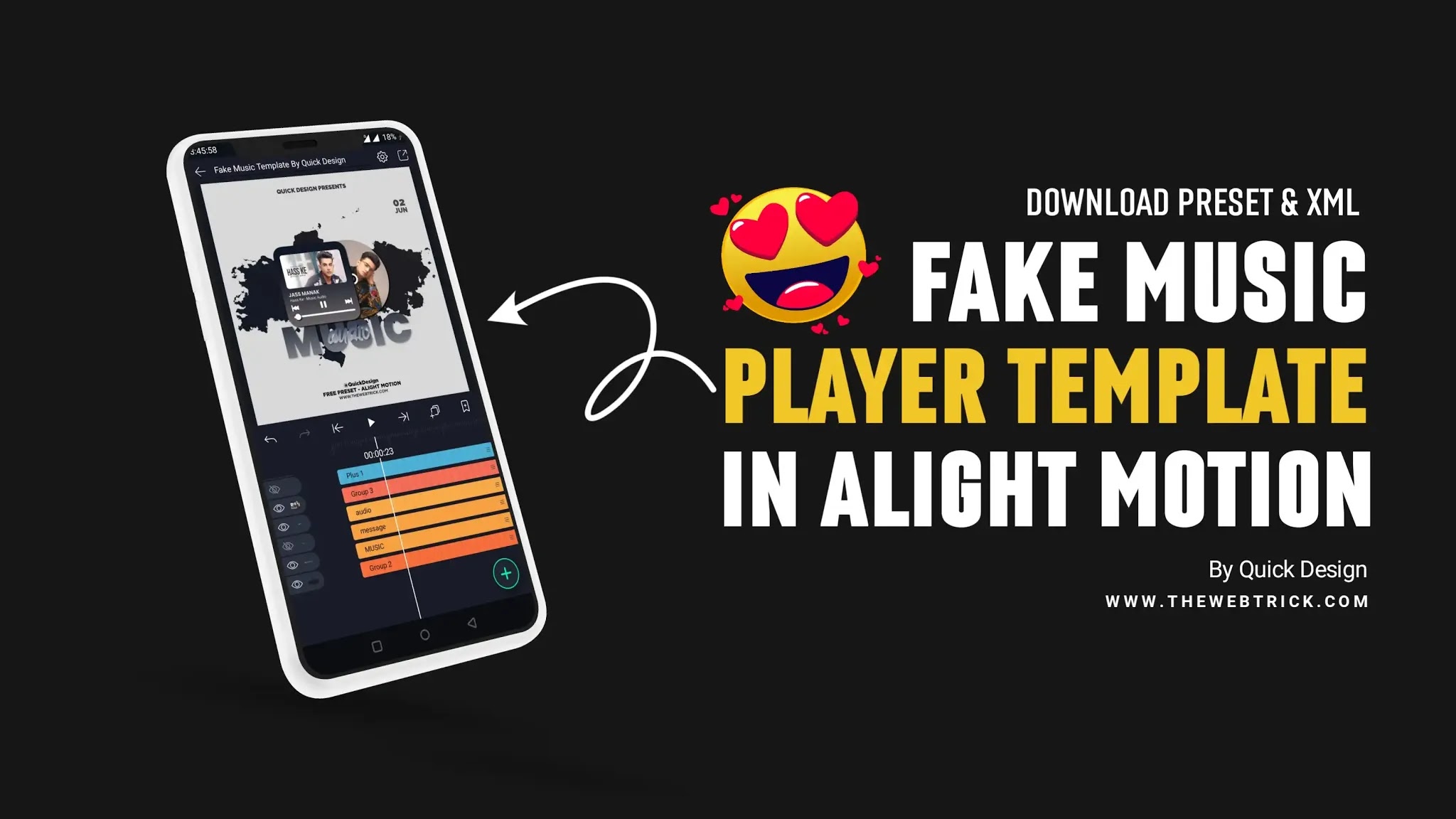 Alight Motion Fake Music Player Editing Template Download The 
