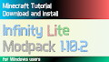 HOW TO INSTALL<br>Infinity Lite Modpack [<b>1.10.2</b>]<br>▽