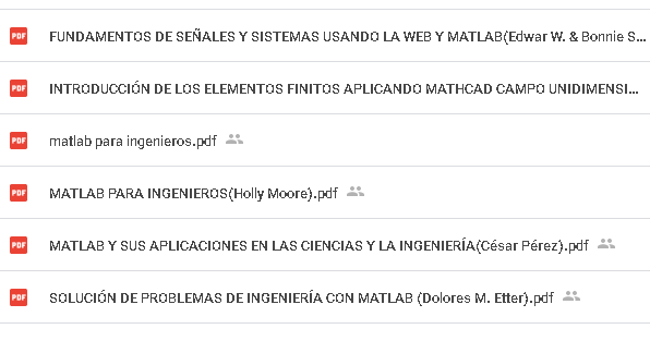 INGENIERIA CIVIL: LIBROS MATHCAD MATLAB - GOOGLE DRIVE