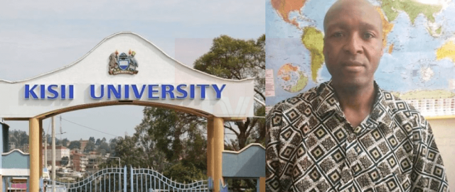A Kisii University lecturer  Peter Nyang’acha Moracha photo