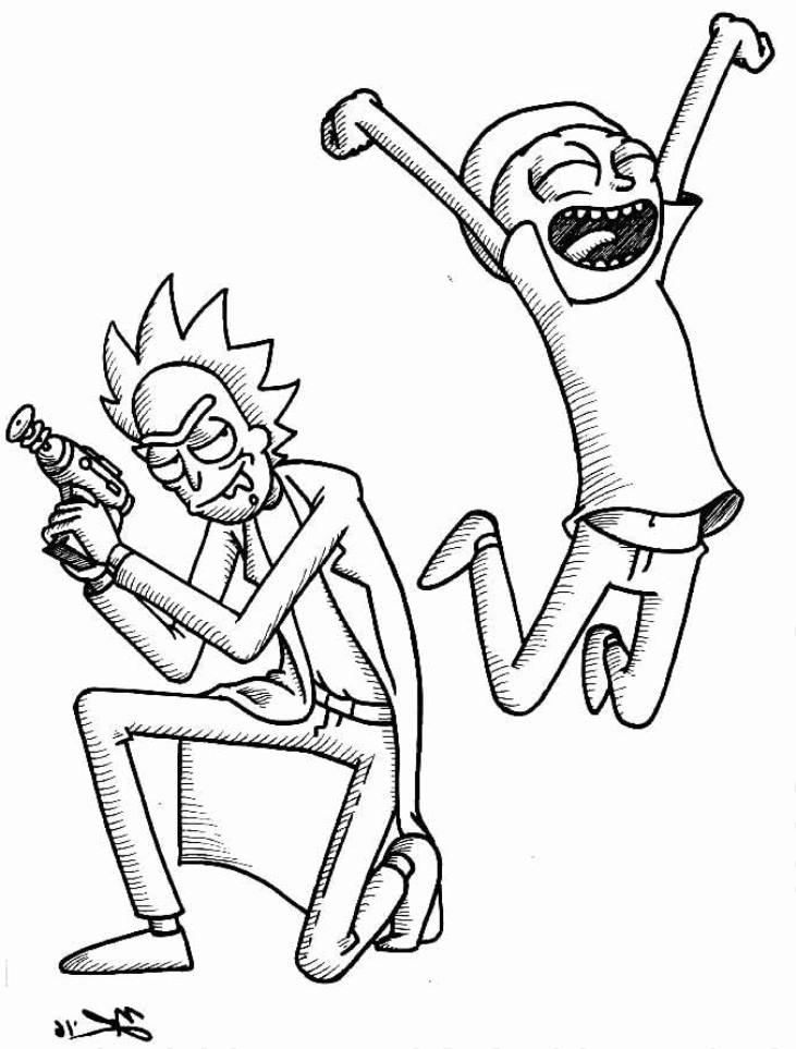 Schöne Dinge 10+ Malvorlagen Rick und Morty