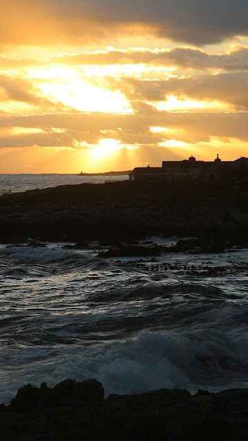 HD wallpaper island, sea, sunset, waves, dusk HD wallpaper island, sea, sunset, waves, dusk