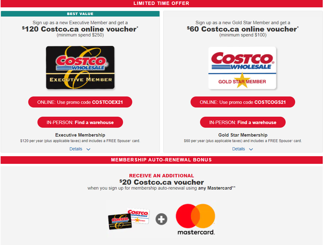 Costco Membership Promotion (Expired)
