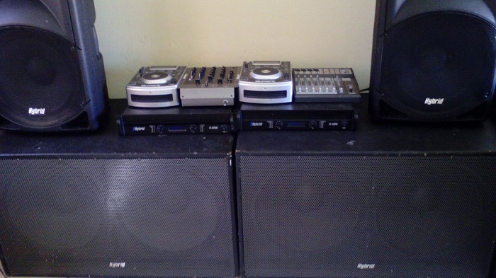 sound system for outdoor event