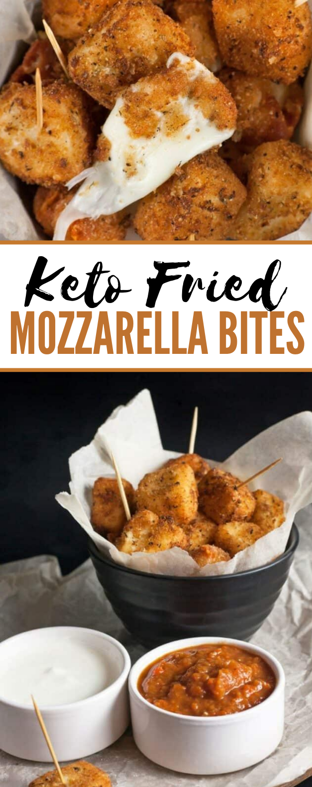 Keto Fried Mozzarella Bites lowcarb appetizers