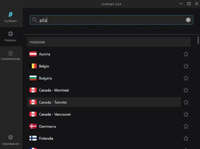 Surfshark server ottimizzati rete P2P