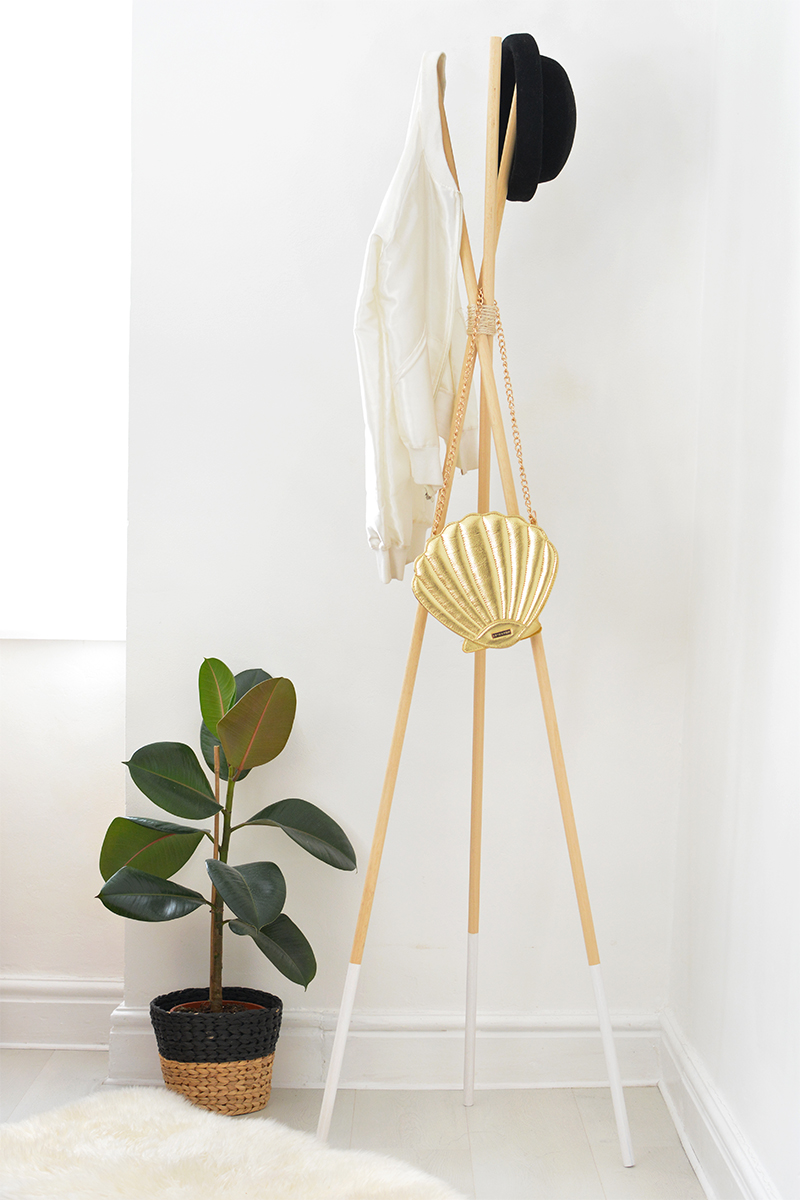 DIY teepee coat stand — Caroline Burke Burkatron