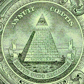 The Eye of Providence can be seen on the reverse of the  Great Seal of the United States, seen here on the US $1 bill.  