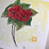 Poinsétia - A Flor do Natal - Aquarela #18 (The Flower of Christmas - Watercolor # 18) - VIDEO