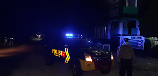 Antisipasi Kejahatan Malam Hari, Personil Polsek Maiwa Polres Enrekang Laksanakan Patroli Malam