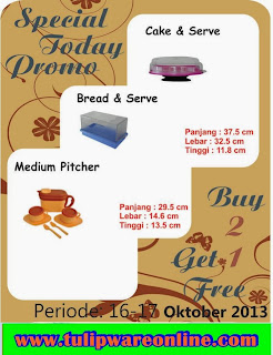 Tulipware Promo Tanggal 16 sd 17 Oktober 2013