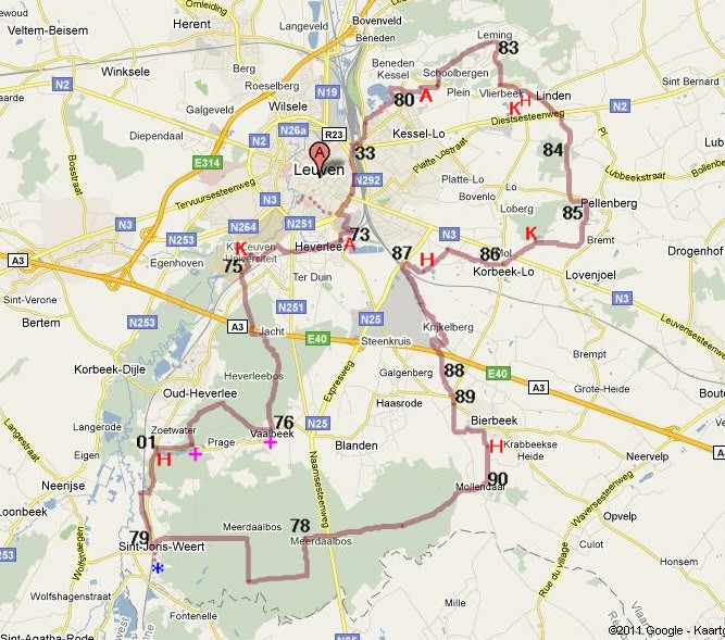 TOUR DE FRANS Meerdaal & Heverleebosroute