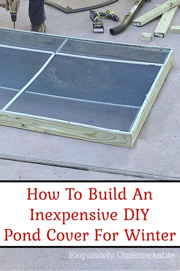 How To Build An Inexpensive DIY  Pond Cover For Winter